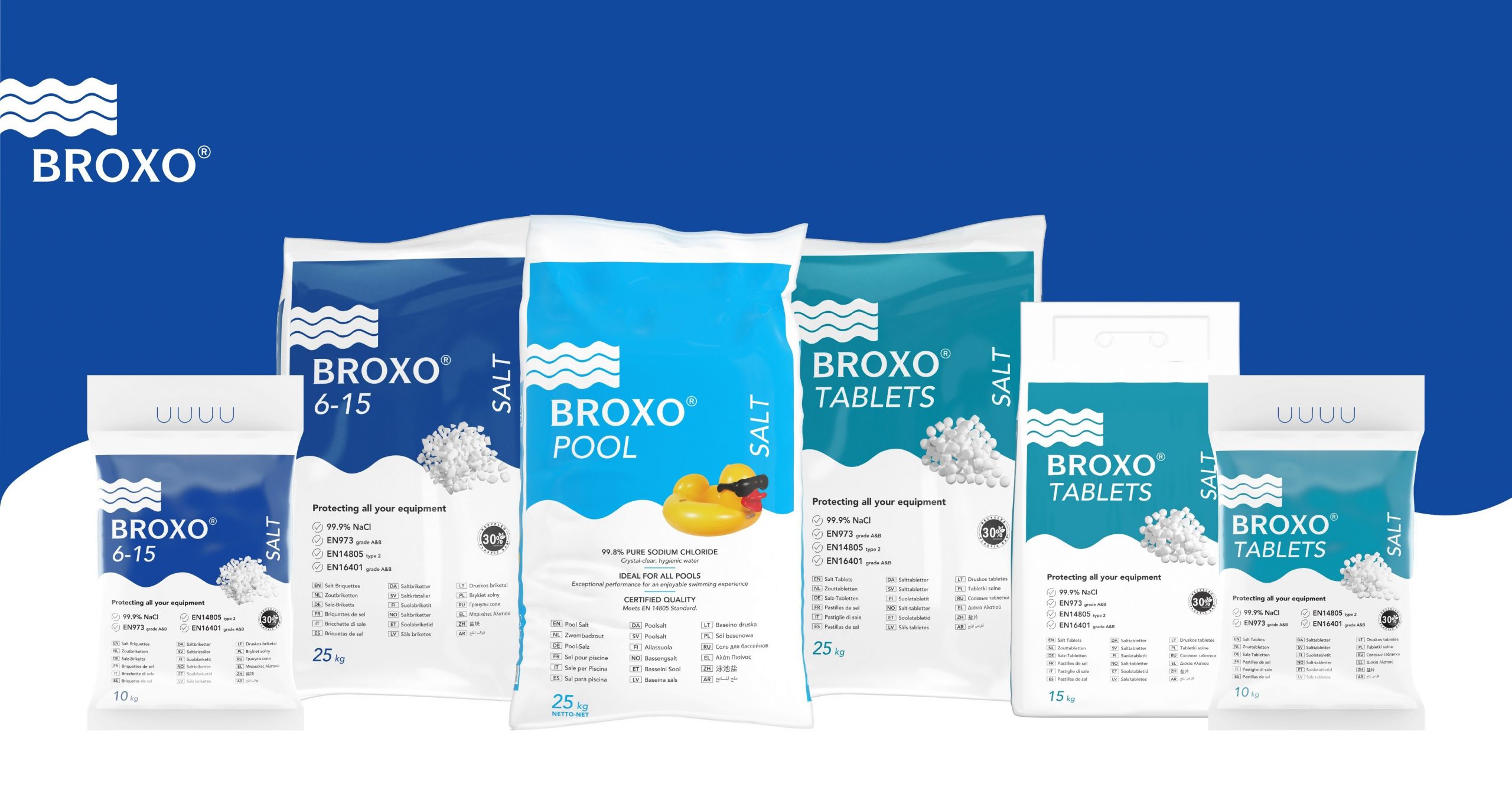 BROXO è il sale di alta qualità per il trattamento dell’acqua